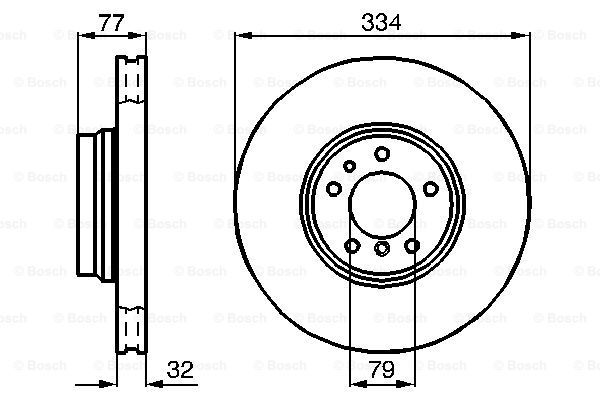 

Тормозной диск BOSCH 0986478623