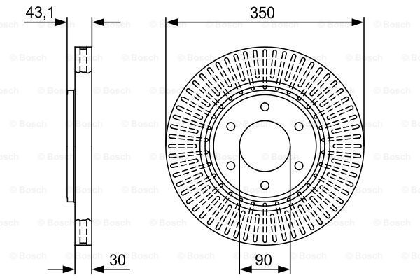 фото Тормозной диск bosch 0986479v51