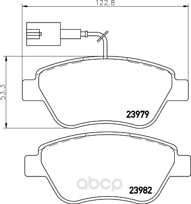 

Комплект тормозных колодок Hella 8DB355012841