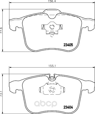

Комплект тормозных колодок Hella 8DB355009431