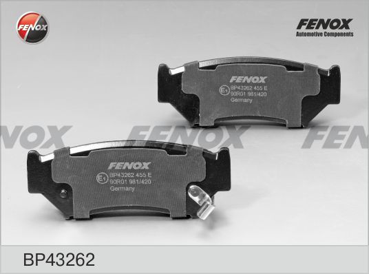 

Комплект тормозных колодк FENOX BP43262
