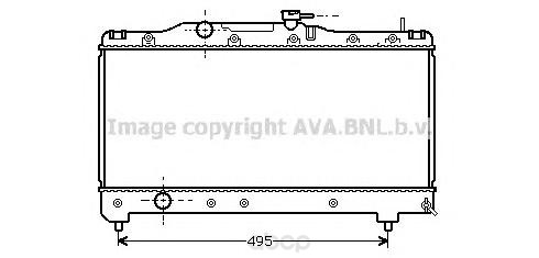 

Радиатор охлаждения двигателя Ava TO2141