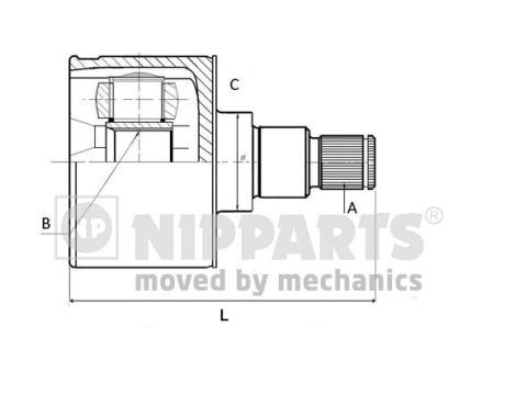 Шрус NIPPARTS N2830504