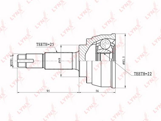 

Шрус LYNXauto CO-5700