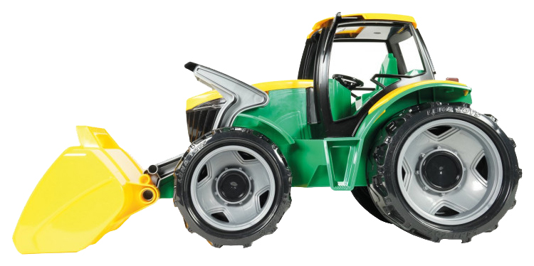 Строительная техника Лена Трактор с грейдером и ковшом зеленый 2057 трактор нордпласт байкал с грейдером и ковшом