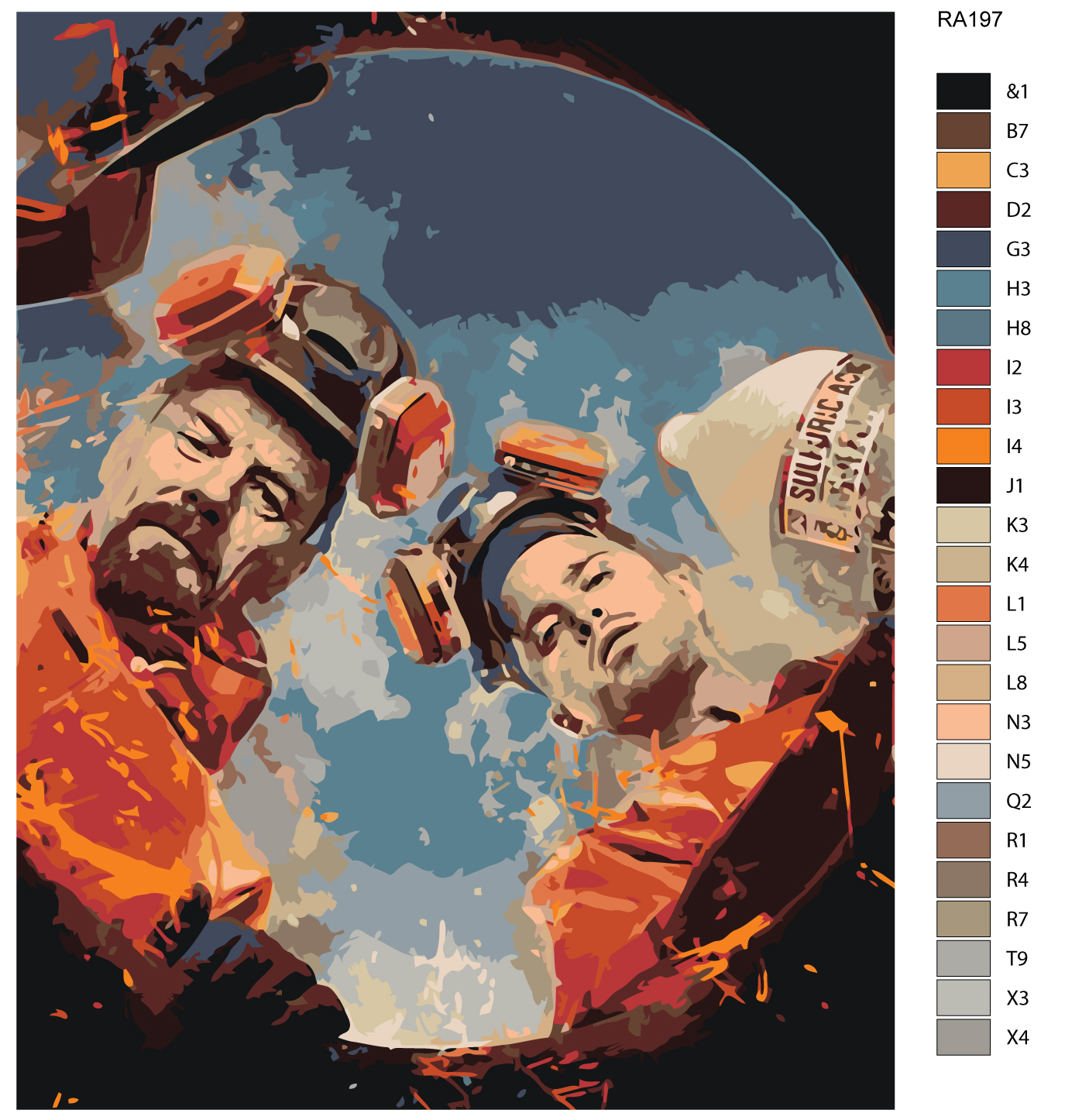

Картина по номерам, 40 x 50, RA197, RA197