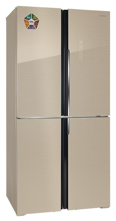 фото Холодильник hiberg rfq-490dx nfym beige