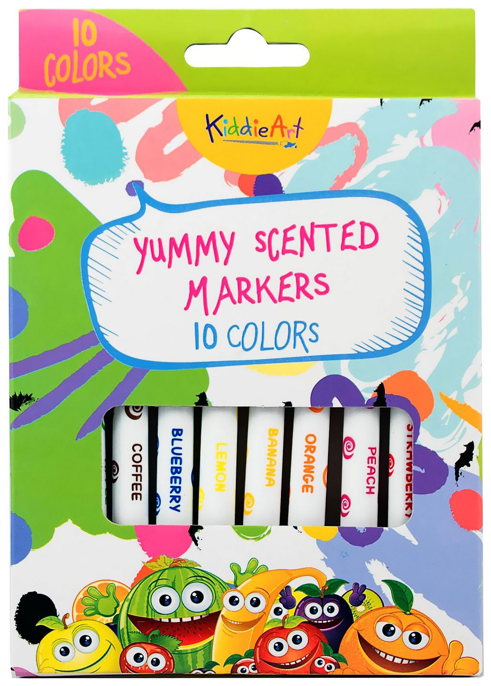 

Цветные ароматизированные фломастеры KiddieArt 10 шт.