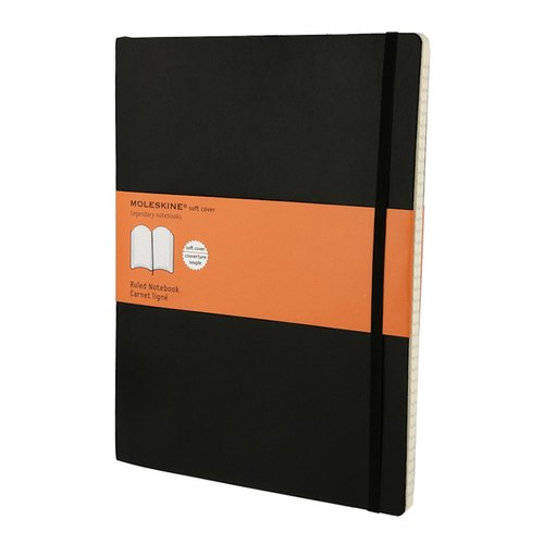 

Блокнот Moleskine Classic Soft XLarge, 96 листов, в линейку, красный