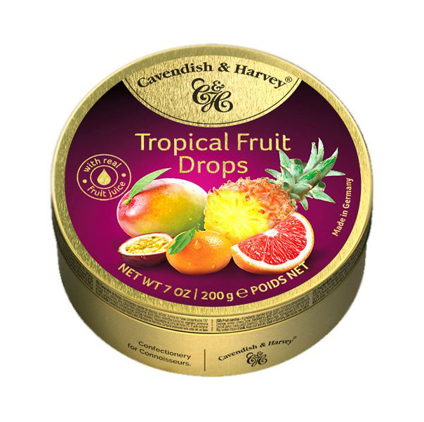 Леденцы Cavendish&Harvey tropical fruit с фруктовым соком 200 г