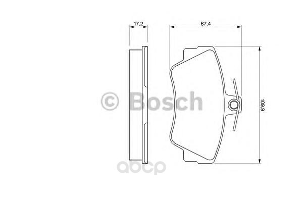 

Тормозные колодки Bosch передние 986460989