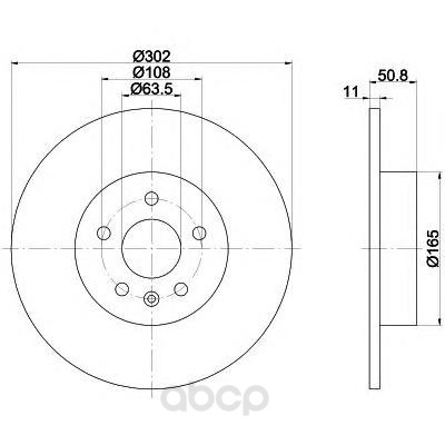 

Тормозной диск HELLA PAGID 8DD355118841