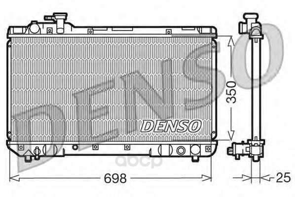 

Радиатор 698x350 Denso DRM50020