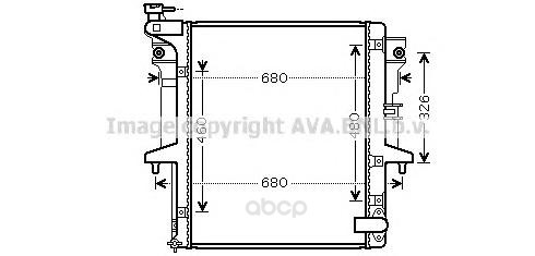 фото Pадиатор системы охлаждения мкпп mitsubishi l200 05 ava mta2202