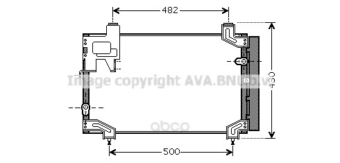 фото Pадиатор кондиционера с осушителем toyota avensis 03 ava to5394d