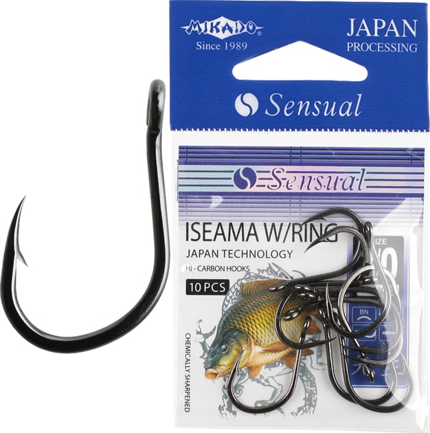 Рыболовные крючки Mikado Sensual Iseama W/Ring №3/0, 10 шт.