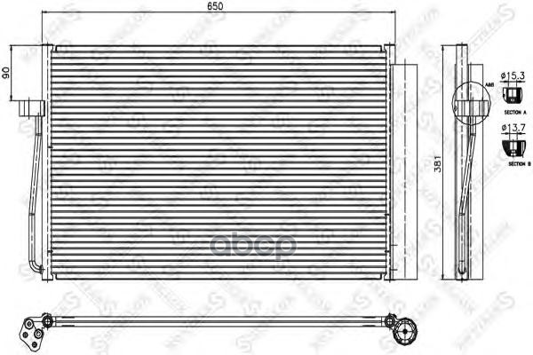 

Радиатор кондиционера Stellox 1045404SX