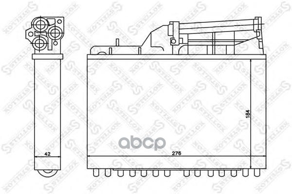 фото Радиатор печки stellox 1035041sx