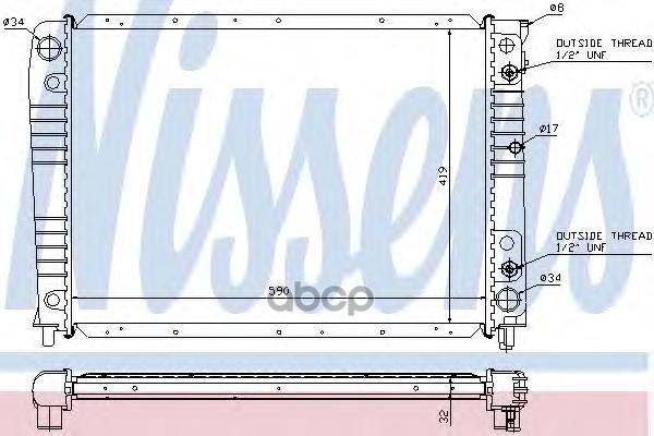 

Радиатор охлаждения Nissens 65538A