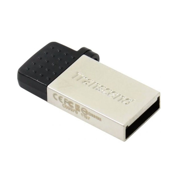 Флешка Transcend JetFlash 380 64ГБ Silver/Black (TS64GJF380S)