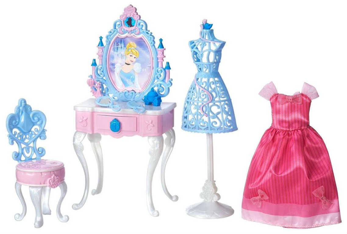 Мебель для кукол Hasbro Disney Princess Туалетный столик Золушки мебель для кукол манюня diamond princess кровать постельное бельё корзинки шкафчик 72319