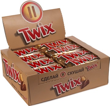 фото Шоколадный батончик twix 40 шт по 55 г