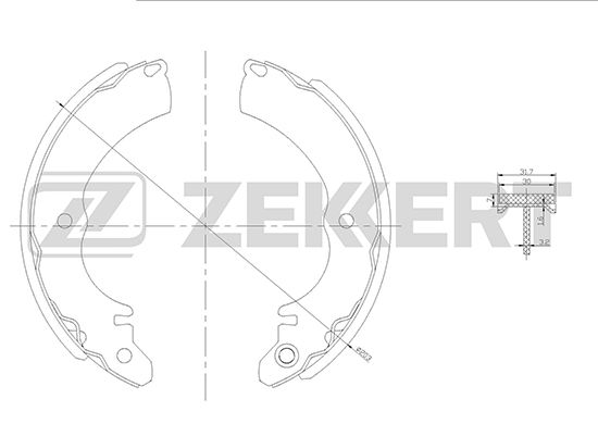 

Комплект тормозных колодок ZEKKERT BK-4114