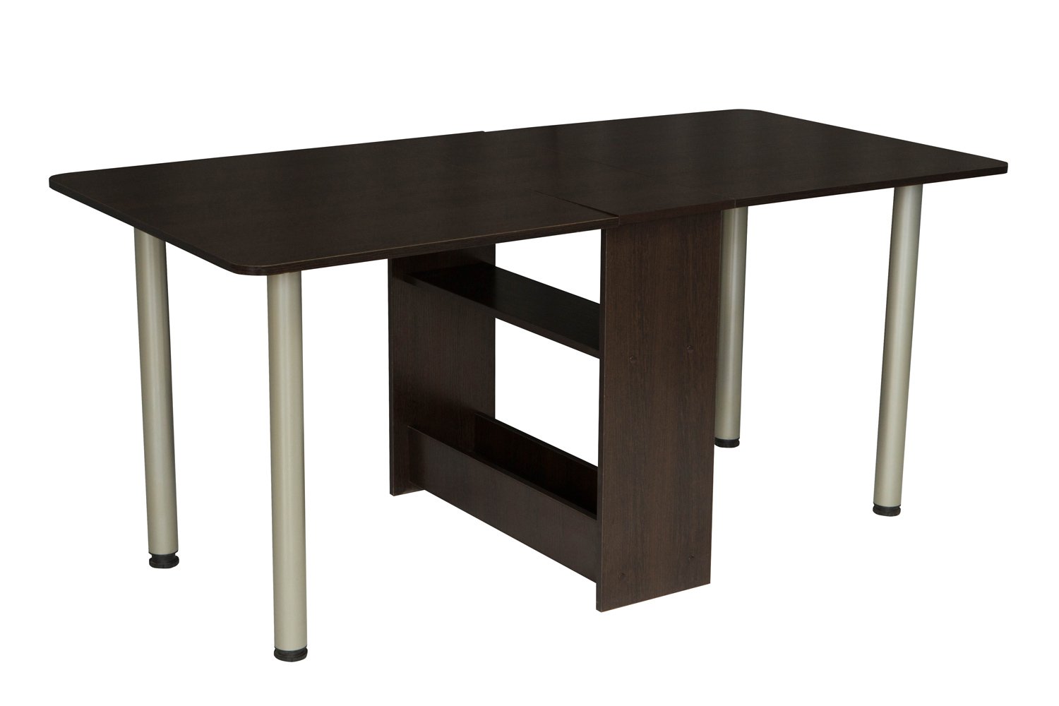 Кухонный стол Hoff 74х30х83 см, коричневый/серебристый
