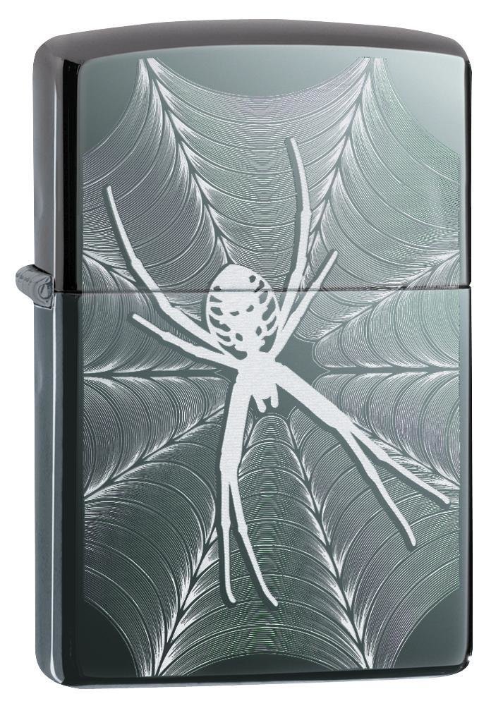 

Бензиновая зажигалка Zippo Spider and Web Design Black Ice, Spider and Web Design