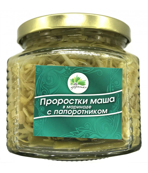 фото Проростки маша в маринаде с папоротником 390 мл