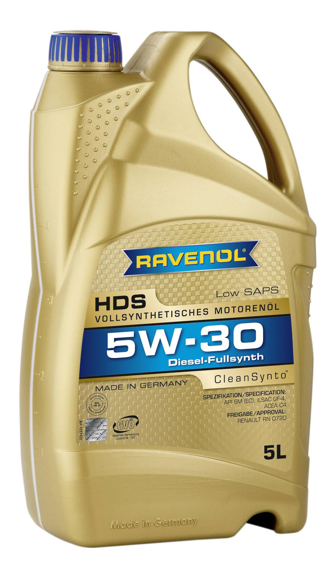 фото Моторное масло ravenol hds hydrocrack diesel specif sae 5w-30 5л