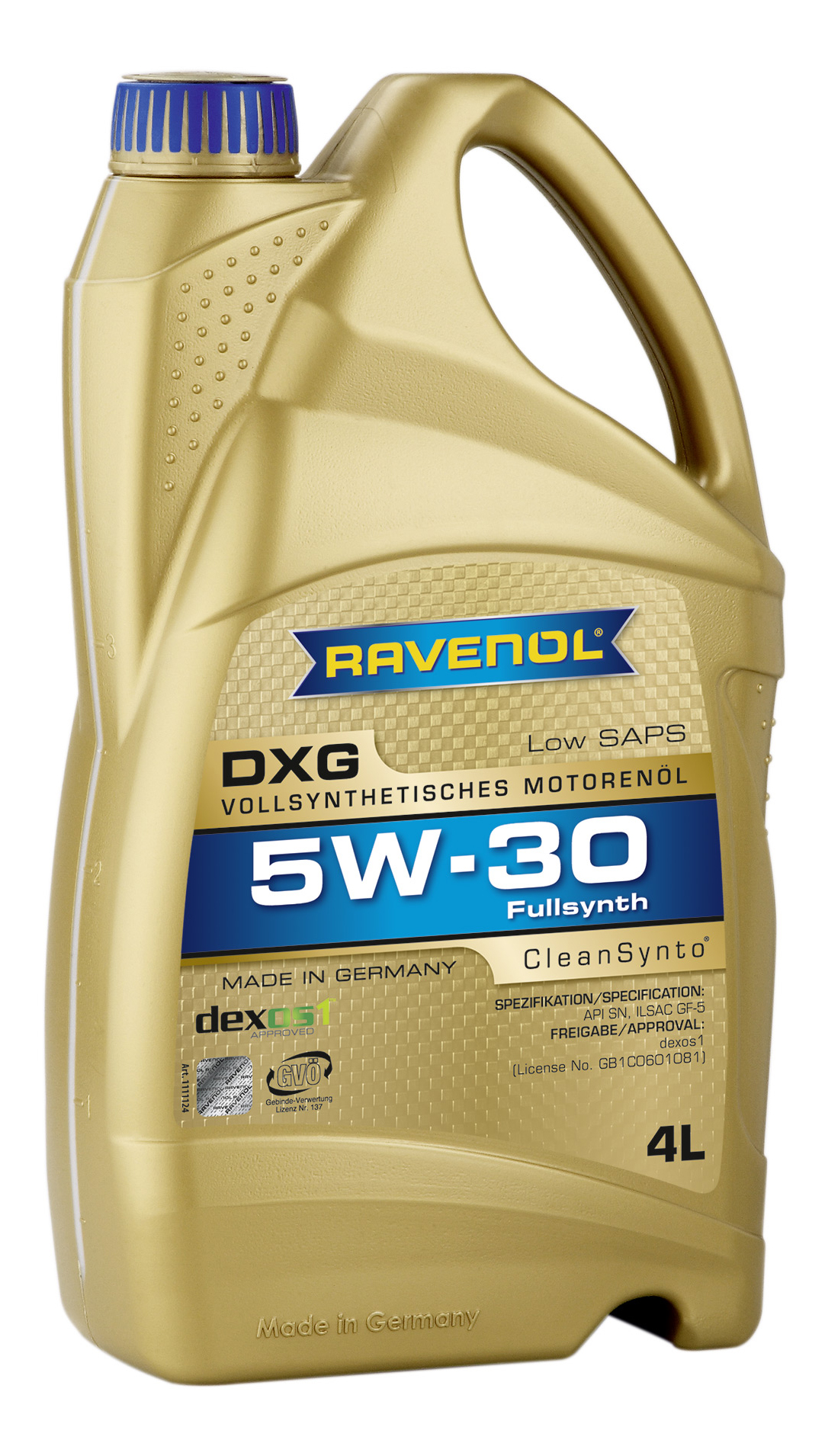 

Моторное масло Ravenol DXG 5W30 4л, DXG