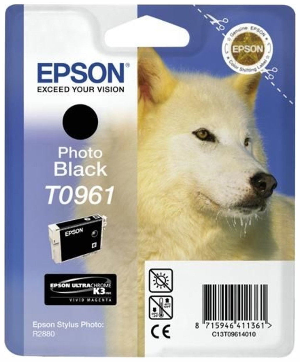 

Картридж для струйного принтера Epson C13T09614010, черный, оригинал, t0961