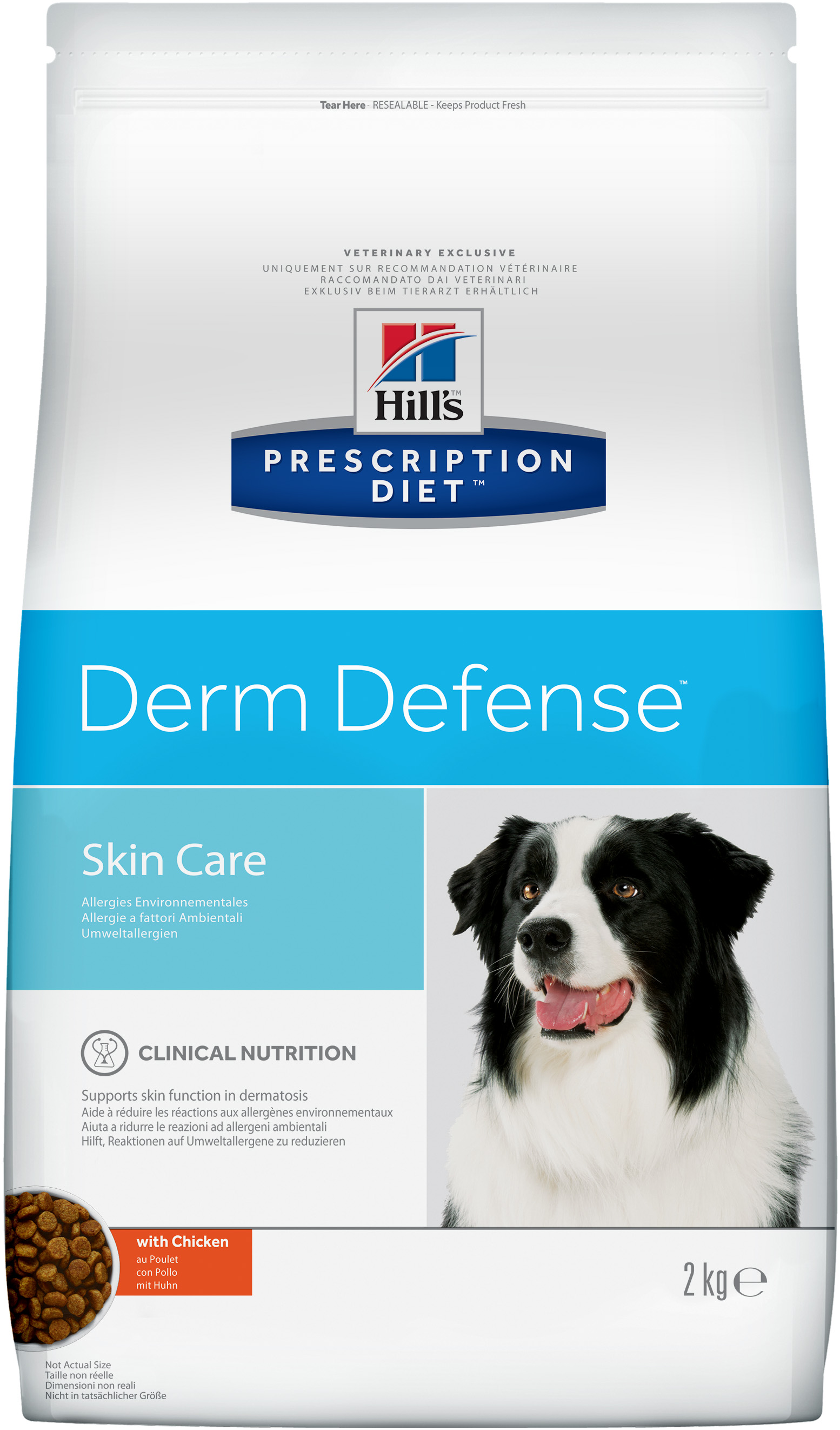 фото Сухой корм для собак hill's prescription diet derm defense skin care, курица, 2кг