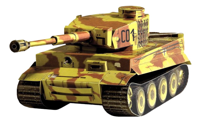 

Модель для сборки Умная бумага Танк Pzkpfw Vi Tiger, танк Pzkpfw Vi Tiger