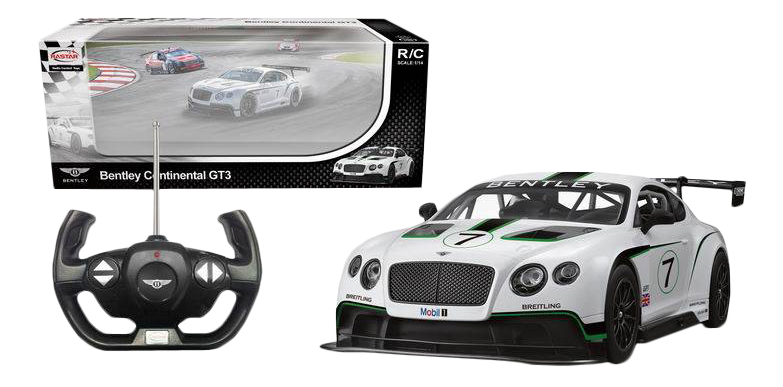 

Радиоуправляемая машинка RASTAR "Bentley Continental GT3" 70600, Bentley Continental GT3