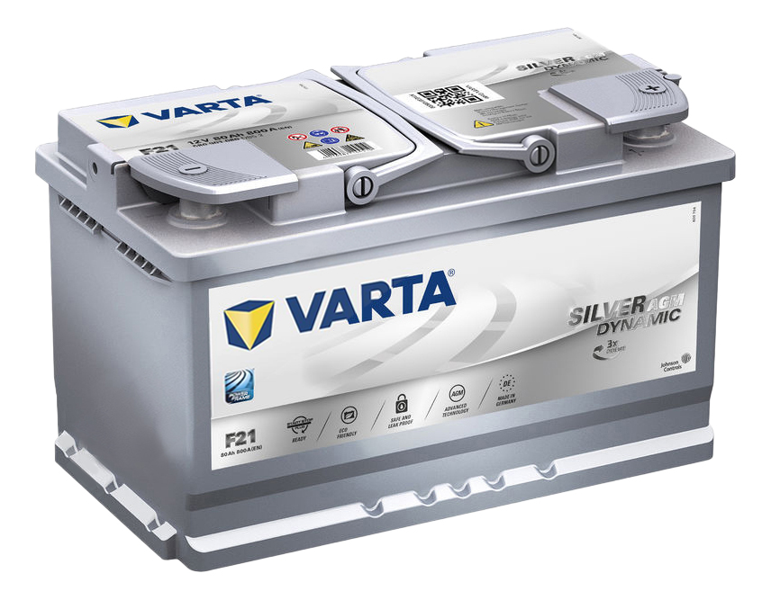 фото Аккумулятор автомобильный varta silver dynamic agm 80 ач