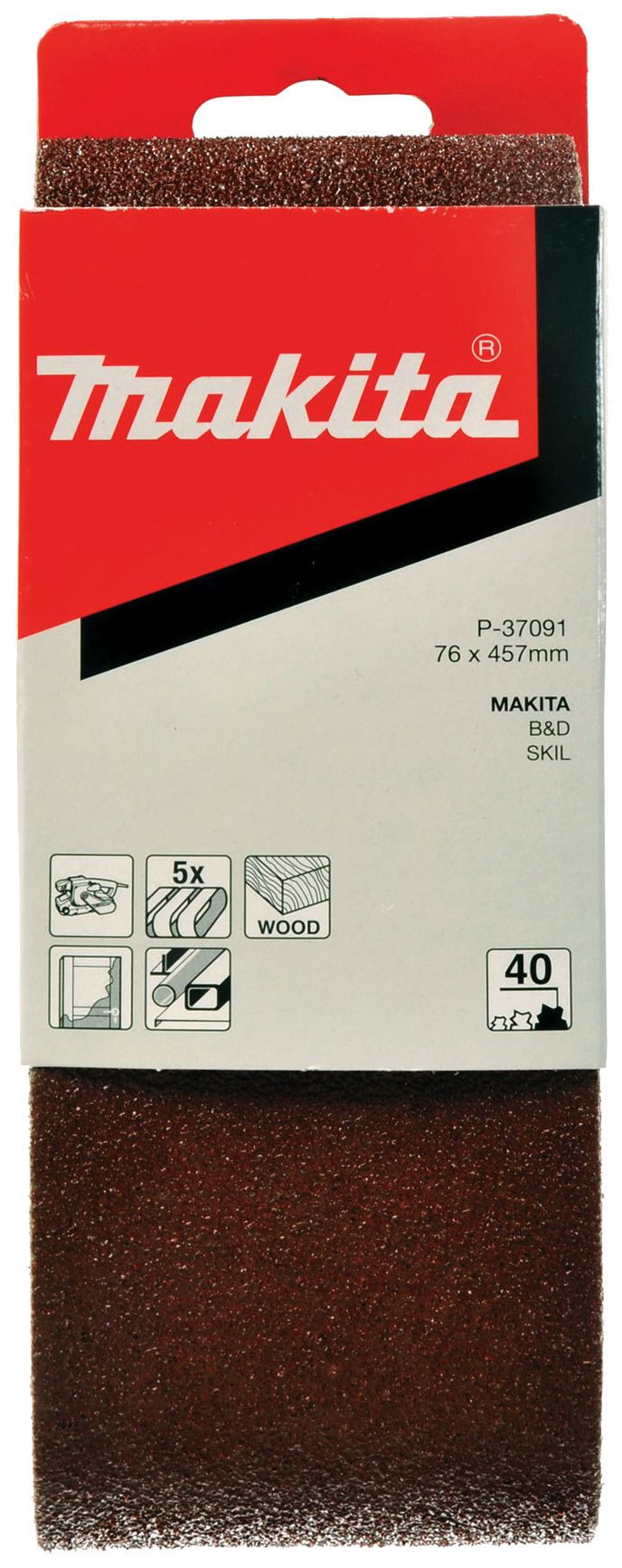 

Лента шлифовальная для ленточных шлифмашин Makita P-37091, P-37091
