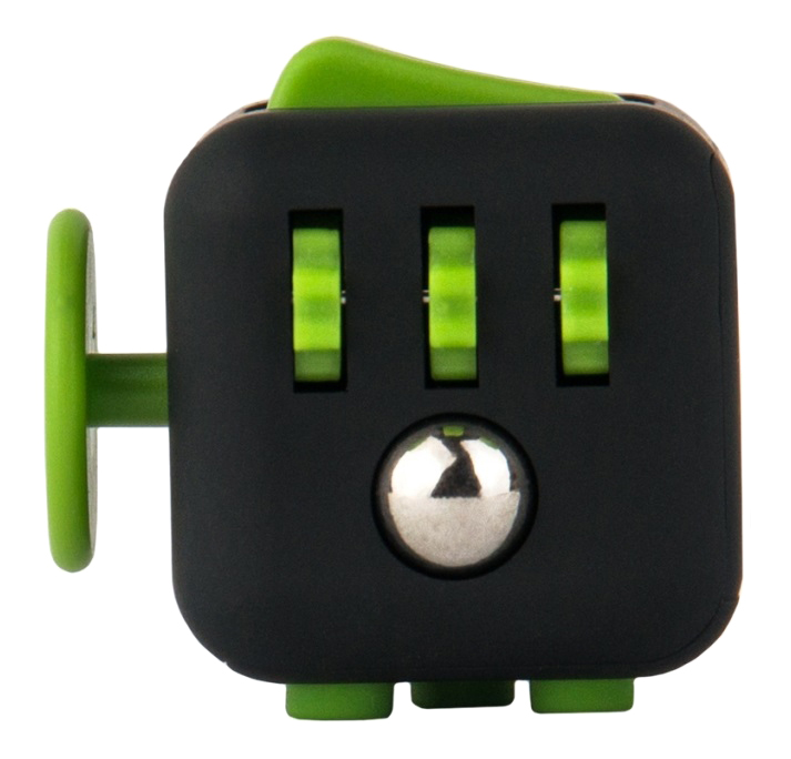 Игрушка-антистресс FIDGET CUBE Green Black игрушка антистресс fidget cube green white 5 5х5 5х6