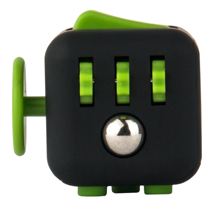 Игрушка-антистресс FIDGET CUBE Green Black