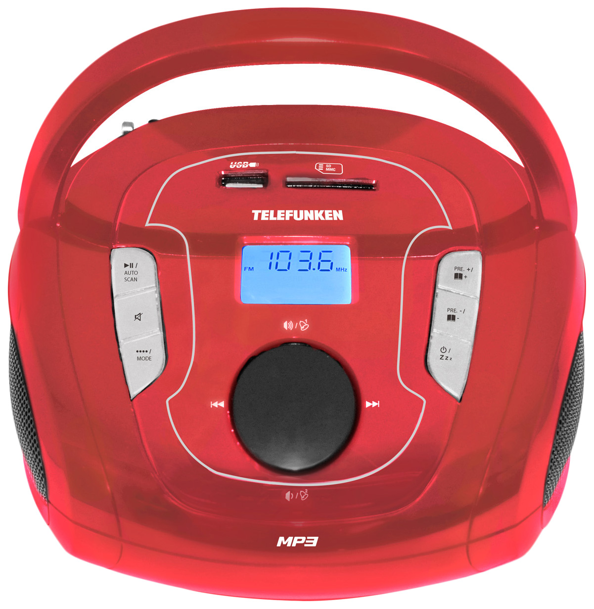 

Магнитола Telefunken TF-SRP3471B Red, TF-SRP3471B