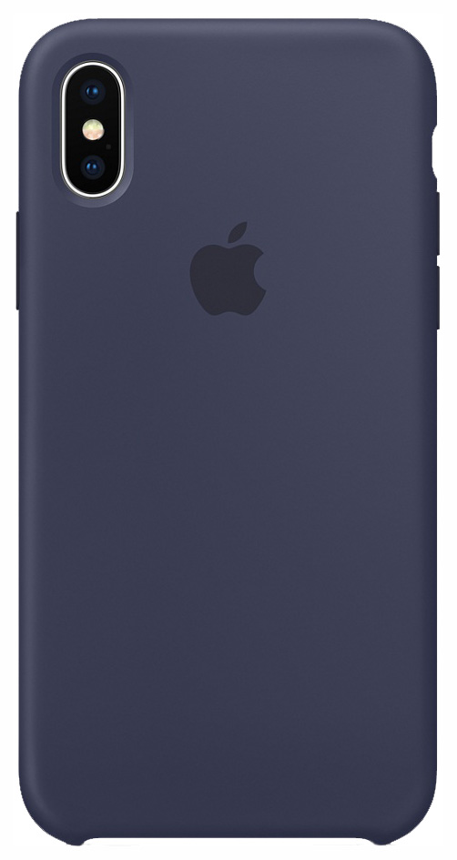 фото Накладка apple silicone case midnight blue mqt32zm/a для iphone x