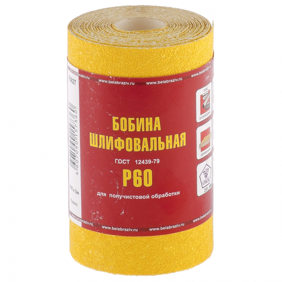 

Наждачная бумага No name Рос LP41C 25Н P60 100мм х 5м 75646, 75646