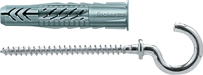 

Дюбель универcальный Fischer 8X50UX+крюк полукольцо(4шт) 94621