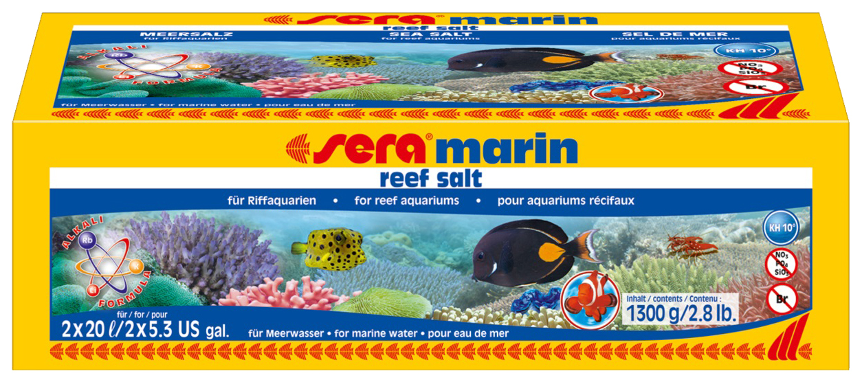 

Морская cоль SERA Marin Reef Salt 1,3 кг, Marin Reef Salt