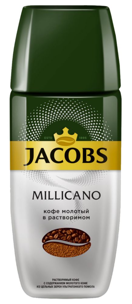 фото Кофе молотый в растворимом jacobs millicano 190 г