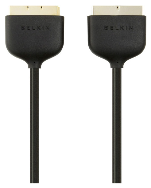 фото Кабель belkin scart - scart, 2м black (f3y047bt2m)