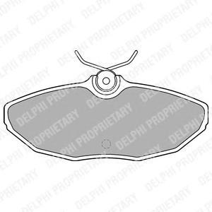 

Тормозные колодки дисковые Delphi LP1505