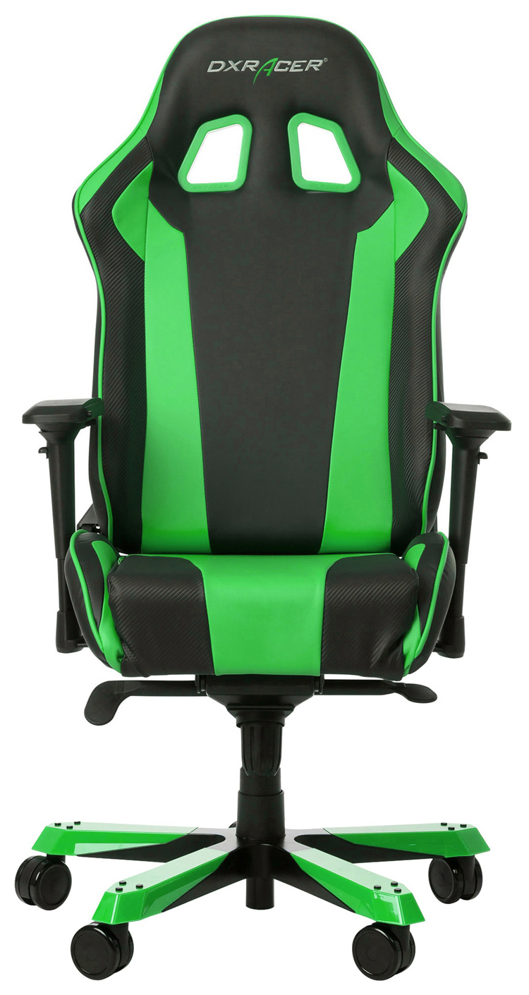Игровое кресло DXRacer King OH/KS06/NE, зеленый/черный