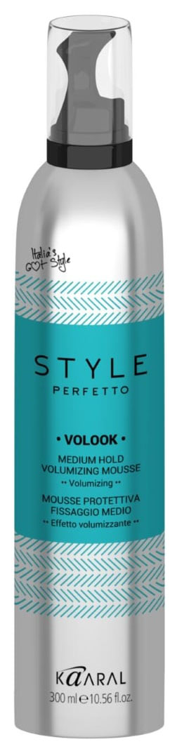 фото Мусс для волос kaaral style perfetto volook medium hold volumizing mousse 300 мл